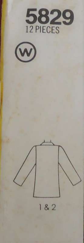 RETRO SIMPLICITY PATTERNS 5829 LOOSE FITTING JACKET SIZE 14 -COMPLETE