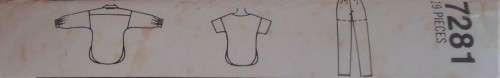 SIMPLICITY PATTERNS 7281 SHIRT-TOP-PULL ON PANTS SIZE H  6 + 8 + 10  COMPLETE