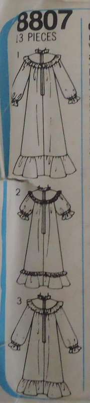 SIMPLICITY PATTERNS 8807 GIRLS RUFFLED DRESS  SIZES 7 + 8 YEARS  COMPLETE-UNCUT-F/FOLDED