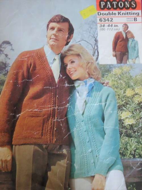 PATONS #6342 CARDIGANS  SIZE 34 - 44` OR 86 - 112 CM
