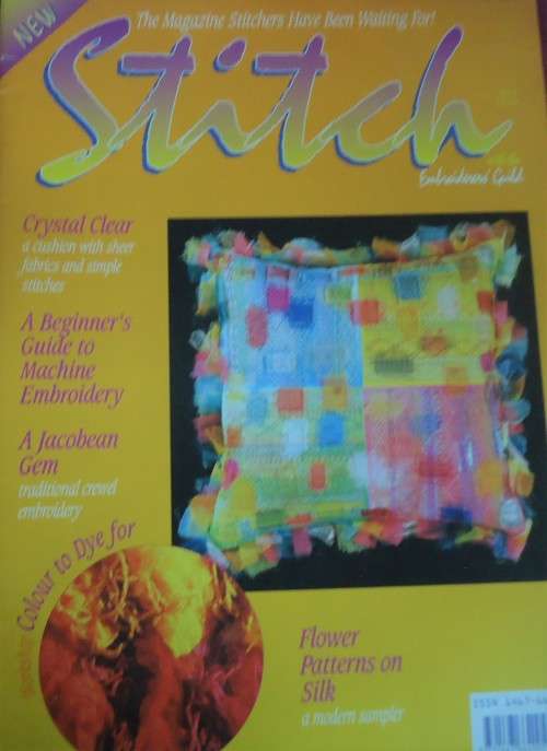 STITCH EMBROIDERY MAGAZINE INC PATTERNS - VOL 4  2000 UK- 52 PAGE A4 MAGAZINE