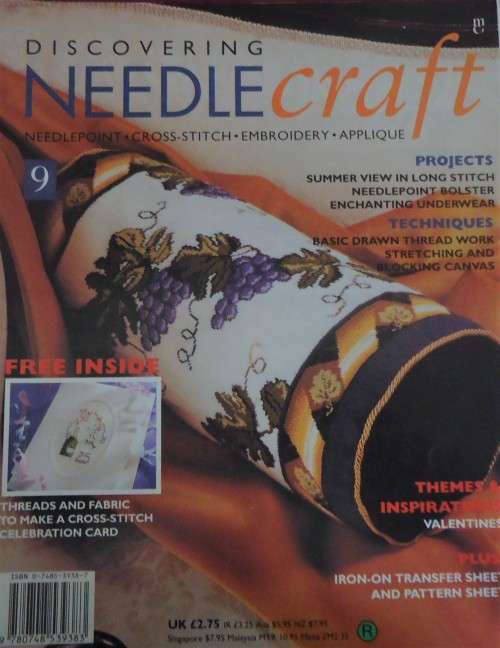 DISCOVERING NEEDLECRAFT #9   A4 INC PAGES OF PATTERNS PLUS TRANSFERS