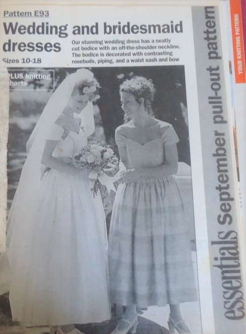 ESSENTIAL PATTERNS E93 "WEDDING & BRIDESMAID DRESS" SIZES 10 - 18