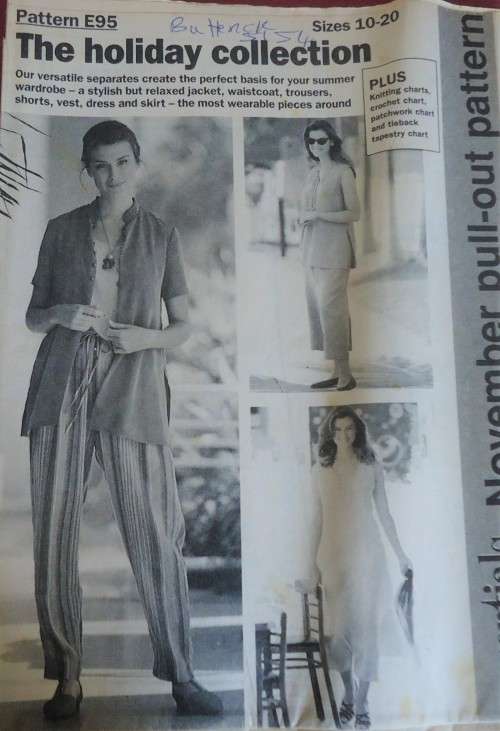 ESSENTIAL PATTERNS E95 `THE HOLIDAY COLLECTION` SIZES 10 - 20