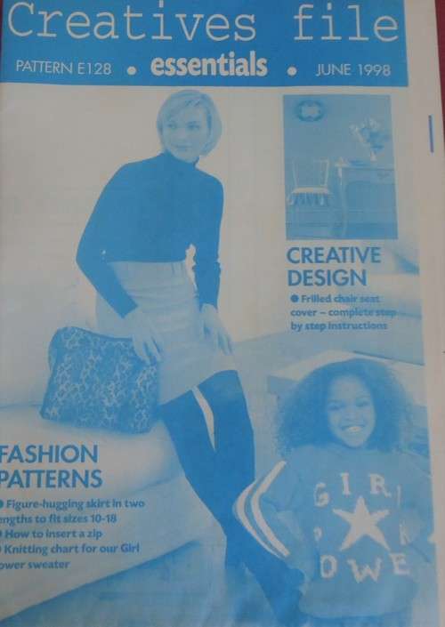 ESSENTIAL PATTERNS E128 `FIGURE HUGGING SKIRT IN TWO LENGTHS `  SIZE 10 - 18