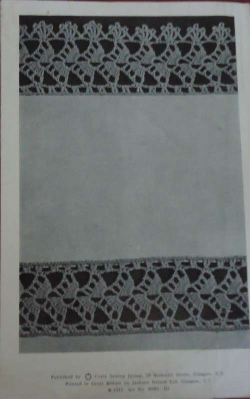 COATS #991 SHEET & PILLOWCASE EDGING & INSERTION