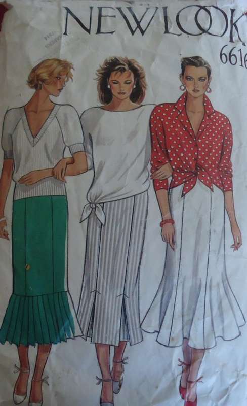 NEW LOOK PATTERNS 6616 SET OF SKIRTS 6 SIZES IN ONE 8 - 18 COMPLETE