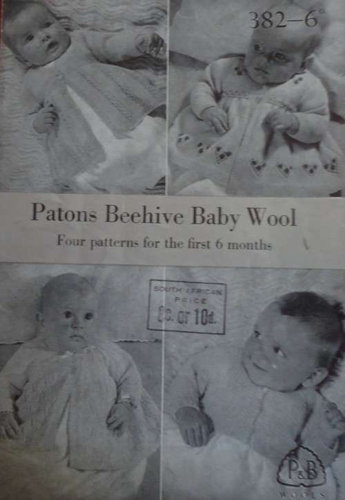 PATONS #382  4 PATTERNS  FOR THE FIRST 6 MONTHS - 12 A5 PAGES