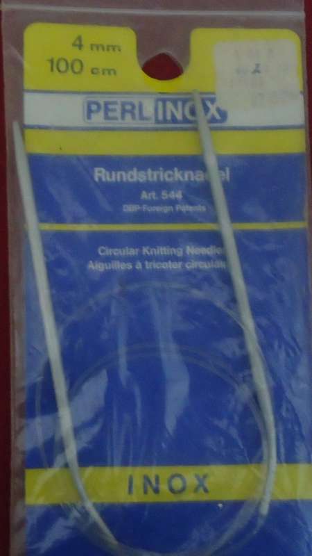 PERL INOX CIRCULAR KNITTING NEEDLES - 100 CM 4 MM - STILL IN PACKET