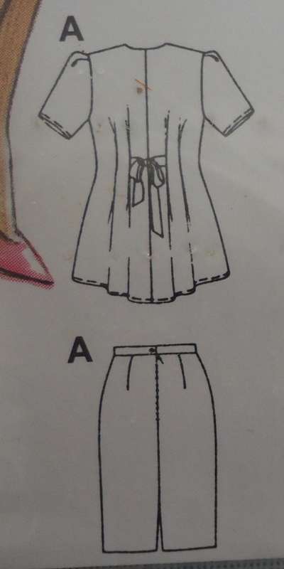 BURDA PATTERN 4472 TIE BACK LONG TOP & SKIRT SIZE 10-12-14-16-18-20 COMPLETE-UNCUT-F/FOLDED