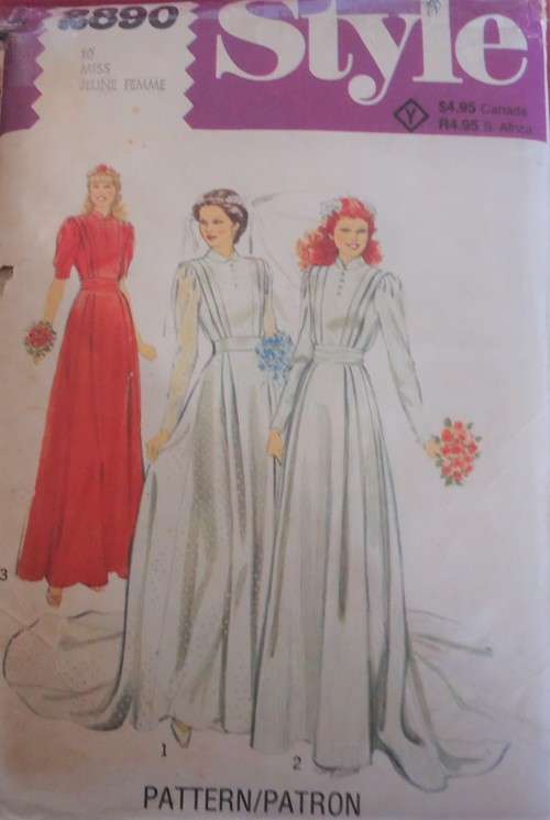 STYLE PATTERNS 2890 BRIDAL OUTFITS  SIZE 12 COMPLETE