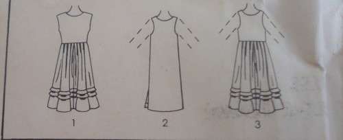STYLE PATTERNS 4336 PULLOVER LOOSE FITTING DRESS SIZE 10 COMPLETE & UNCUT