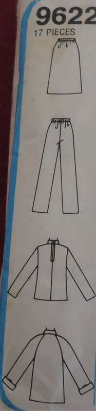 SIMPLICITY PATTERNS 9622 PULL ON SKIRT-PANTS-PULLOVER TOP & UNLINED JACKET SIZE O  12 - 16 COMPLETE