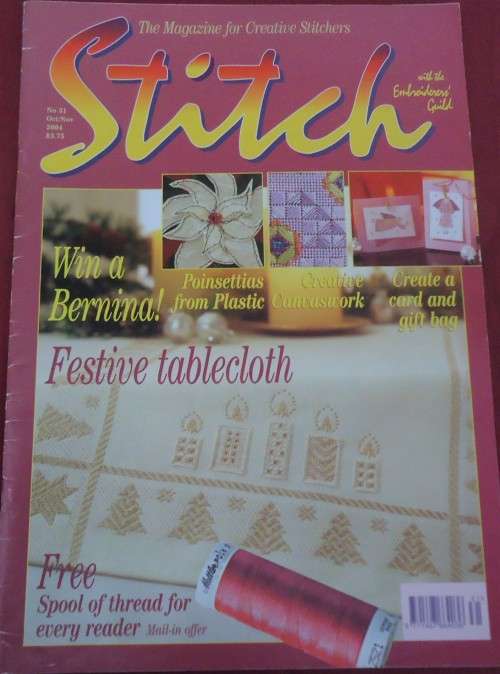 STITCH ISSUE 31 OCTOBER/NOVEMBER 2004 48 A4 PAGES WITH  PATTERNS
