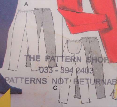 BURDA PATTERN 3255 PANTS SIZES 10 + 12 + 14 + 16 + 18 + 20  COMPLETE