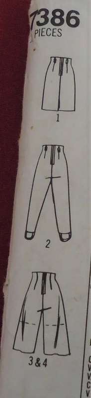 SIMPLICITY PATTERN 7386 CULOTTES-SLIM SKIRT-PANTS SIZE N5 = 10 - 18 COMPLETE