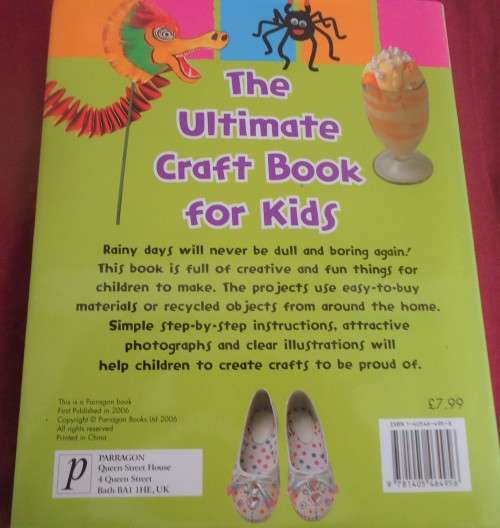 THE ULTIMATE CRAFT BOOK FOR KIDS - 224 A4 PAGE HARD COVER WITH DUST JACKET
