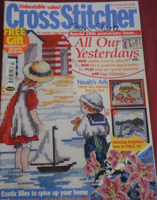 CROSS STITCHER UK- NO 110 JULY 2001- 100 A4 PAGES WITH PATTERNS
