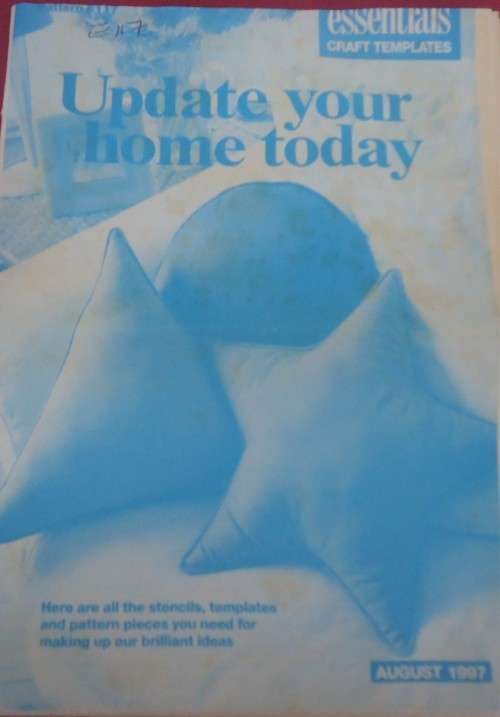 ESSENTIAL  PATTERNS E 117 "UPDATE YOUR HOME" CRAFT TEMPLATES supplied in a plastic sleeve