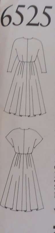 NEW LOOK PATTERNS 6525 SHAPED NECK DRESS SEVEN SIZES IN ONE 6 - 18 COMPLETE