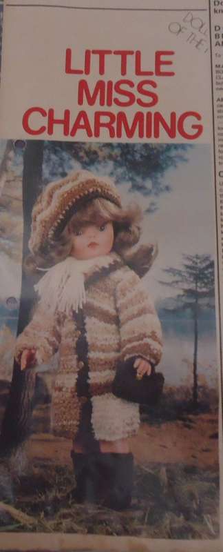 LIVING & LOVING - JULY 1978 - LITTLE MISS CHARMING - COAT, BERET, BOOTS & BAG - 43 CM DOLL