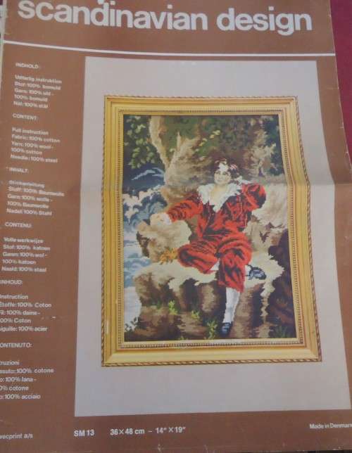 SCANDINAVIAN DESIGN -SM 13 - BOY -  CROSS STITCH DESIGN