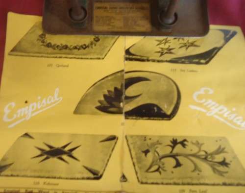 VINTAGE EMPISAL HOME RUG MAKER IN ORIGINAL BOX WITH BROCHURE & INVOICE