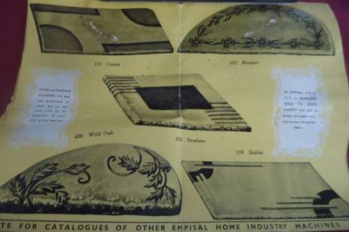VINTAGE EMPISAL HOME RUG MAKER IN ORIGINAL BOX WITH BROCHURE & INVOICE