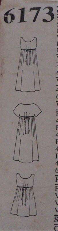 NEW LOOK PATTERNS 6173 SFRONT BUTTON HIGH BODICE DRESS SIZES 6 - 16 COMPLETE