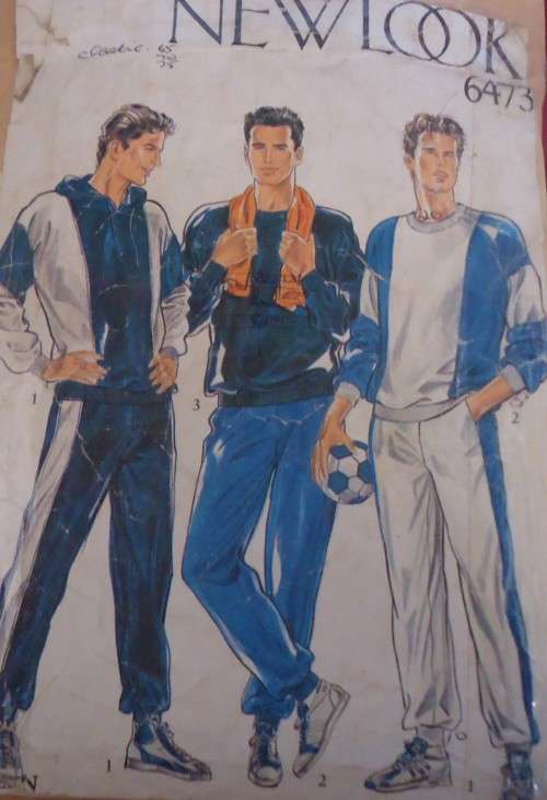 NEW LOOK PATTERNS 64735 MEN'S TRACKSUIT & CASUAL WEAR SIZES 36-42" COMPLETE - SEE LISTING