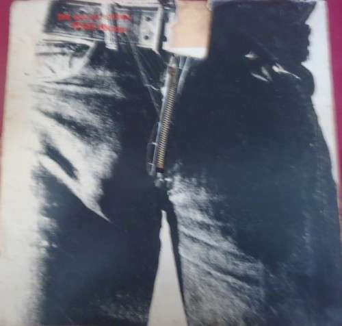 ROLLING STONES - STICKY FINGERS - 1971 USA ROLLING STONES VINYL LP COC 59100 WITH INNER SLEEVE & ZIP