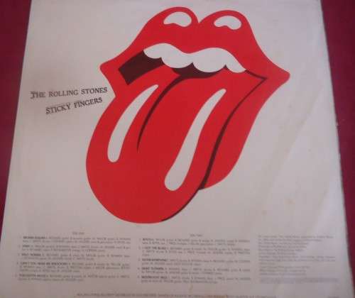 ROLLING STONES - STICKY FINGERS - 1971 USA ROLLING STONES VINYL LP COC 59100 WITH INNER SLEEVE & ZIP