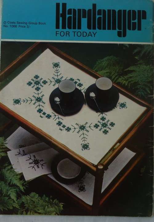 HARDANGER FOR TODAY - COATS BOOK #1066 - 48 PAGES A4 SIZE SOFT COVER BOOK WITH WEAR ON SPINE