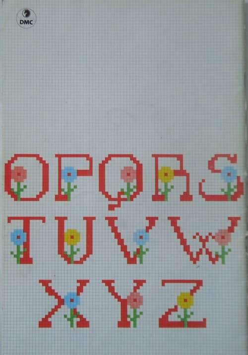 DMC LIBRARY - CROSS STITCH EMBROIDERY - ALPHABETS - 32 PAGE A4 BOOKLET