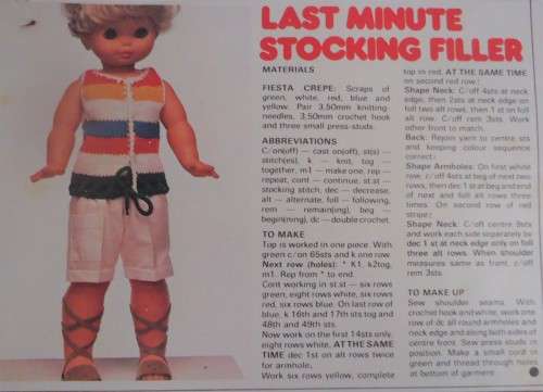 LAST MINUTE STOCKING FILLER - TOP  - YOUR FAMILY 1978