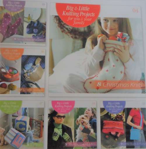 BIG & LITTLE KNITTING PROJECTS FOR YOU & YOUR FAMILY # 3  - 9 COSY HATS & SCARFS -  52 PAGES