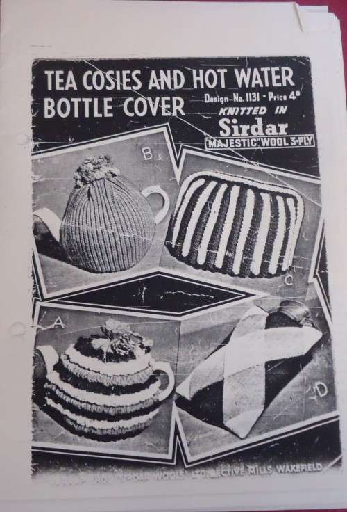 SIDAR - TEA COSIES & HOT WATER BOTTLE COVER - COPY