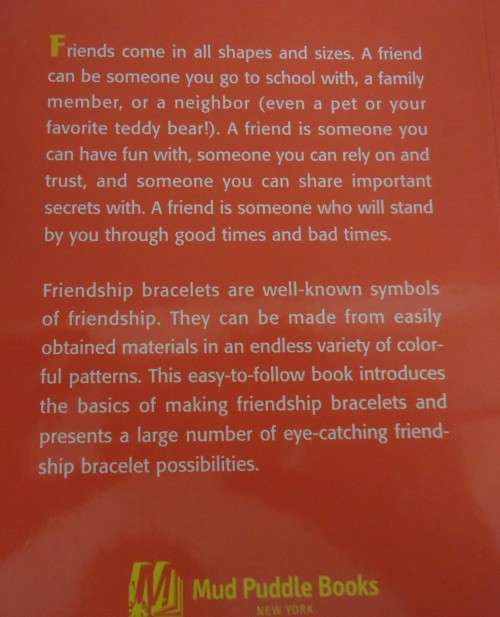 FRIENDSHIP BRACELETS -  64 PAGE A5 SIZE SOFT COVER BOOK