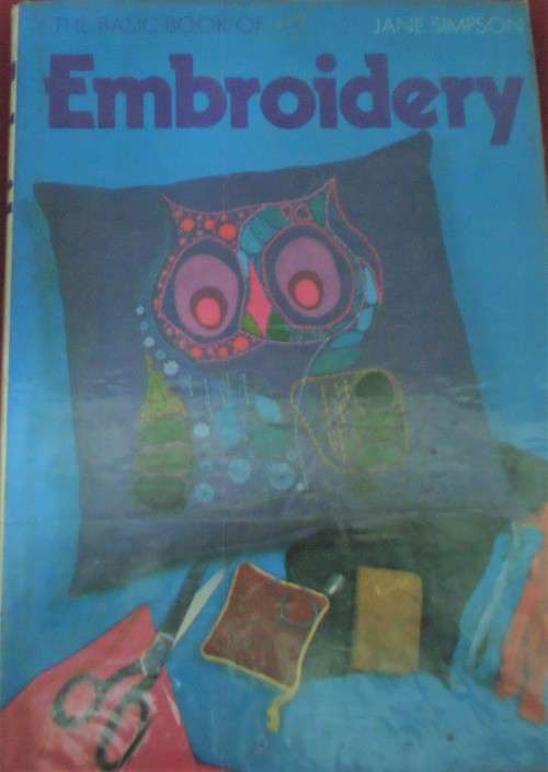 EMBROIDERY -  JANE SIMPSON- 128 PAGE A5 HARD COVER WITH DUST JACKET