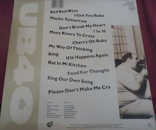 THE BEST OF UB 40 - VOLUME 1 - 1991 VIRGIN VINYL LP - VNC 5193