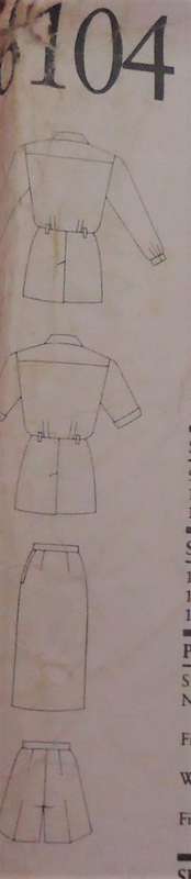 NEW LOOK PATTERNS 6104 SAFARI JACKET-SKIRT-SHORTS  SIZE 8 - 18 COMPLETE-UNCUT-FACTORY FOLDED