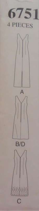 NEW LOOK PATTERNS 6751 SQUARE NECK SUMMER DRESSES SIZE 8 - 18 COMPLETE