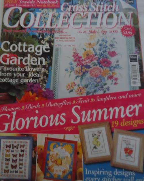 CROSS STITCH COLLECTION UK - NO 56 JULY/AUG 2000  - 68 A4 PAGES WITH PATTERNS