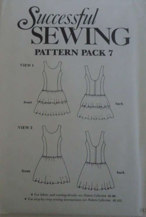 SUCCESSFUL SEWING  PATTERN PACK 7 DRESS WITH FITTED BODICE &  FLARED SKIRT 8 - 18 COMPLETE & UNCUT