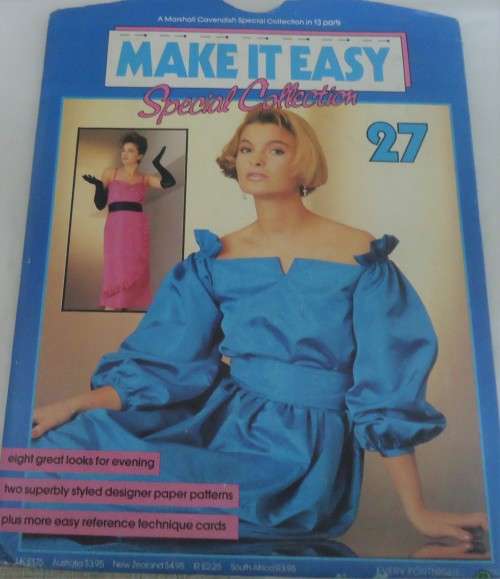 MAKE IT EASY # 27 OFF THE SHOULDER DRESS+GATHERED SKIRT & SLIM LINE EVENING DRESS+THIN STRAPS-UNCUT