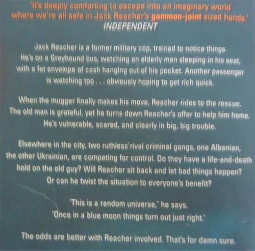 LEE CHILD "BLUE MOON"- LARGE SOFT COVER
