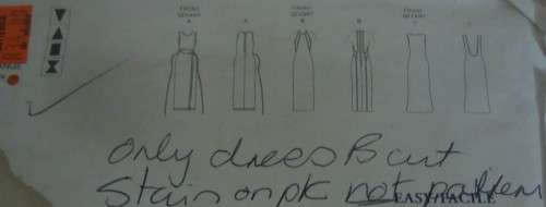 VOGUE PATTERN 2067 DONNA KARAN -CLOSE FITTING DRESSES SIZE 14-16-18 COMPLETE-MOSTLY UNCUT