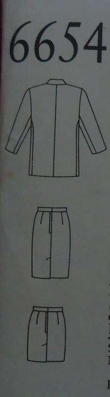 NEW LOOK PATTERNS 6654 JACKET & SKIRT SIZES 8 - 18 COMPLETE