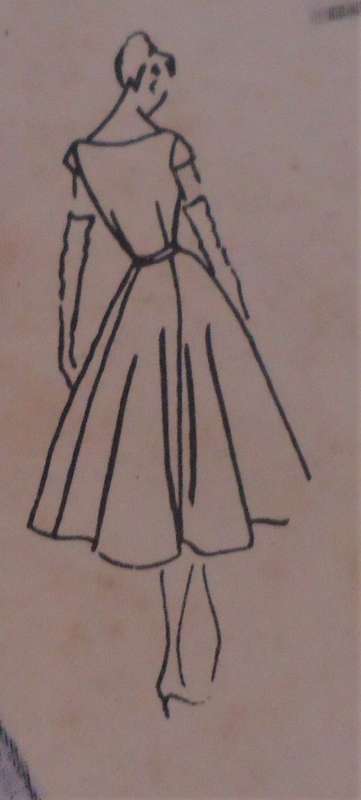 VINTAGE VOGUE PATTERN 4732 ONE PIECE DRESS SIZE 16 BUST 36" COMPLETE