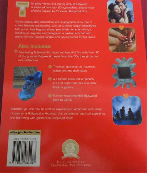 BOLLYWOOD CRAFTS- 20 PROJECTS INSPIRED BY INDIAN CINEMA-MOMTAZ BEGUM-HOSSAIN-164 PAGE SOFTCOVER